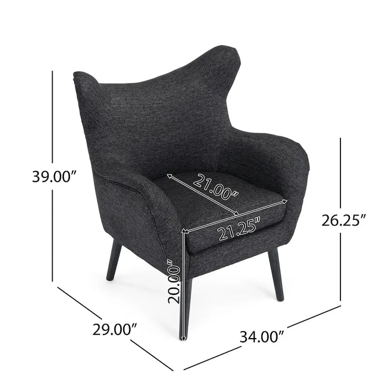 Fauteuil club à dossier haut