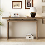 Console flottante de 59 pouces avec placage en frêne