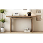 Console flottante de 59 pouces avec placage en frêne