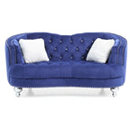 Causeuse traditionnelle bleue