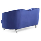 Causeuse traditionnelle bleue