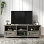 Meuble TV de 70 po avec tiroirs et rangement pour téléviseurs jusqu'à 60 po