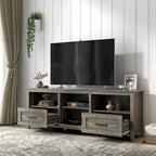 Meuble TV de 70 po avec tiroirs et rangement pour téléviseurs jusqu'à 60 po