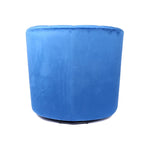 Fauteuil club pivotant d'appoint en velours