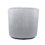 Fauteuil club pivotant d'appoint en velours