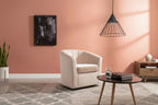 Fauteuil club pivotant d'appoint en velours