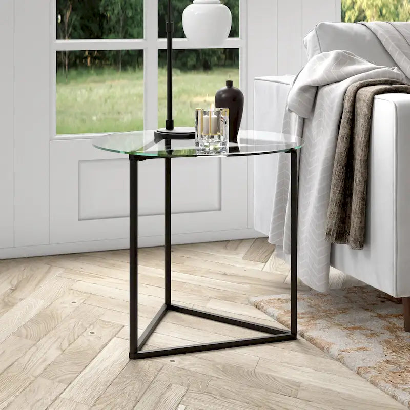Table d'appoint ronde de 24 po de largeur