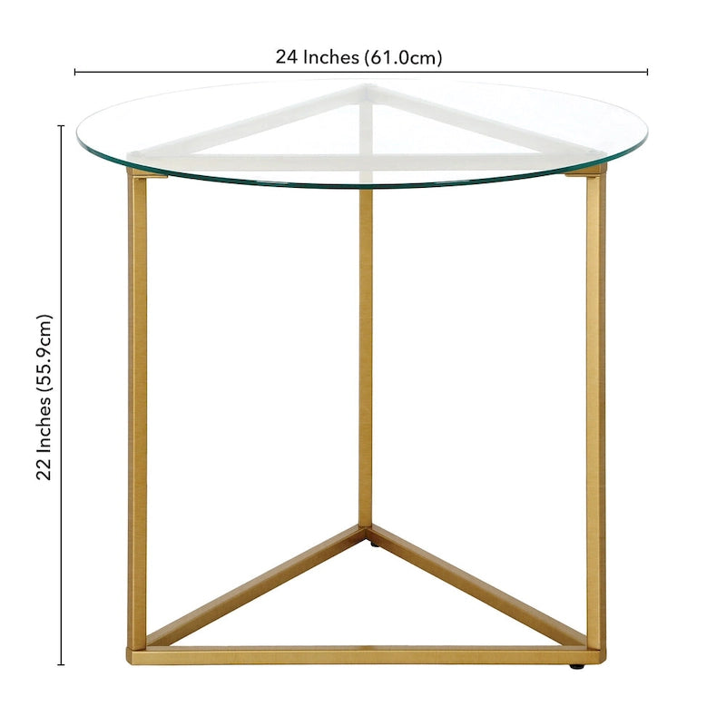 Table d'appoint ronde de 24 po de largeur