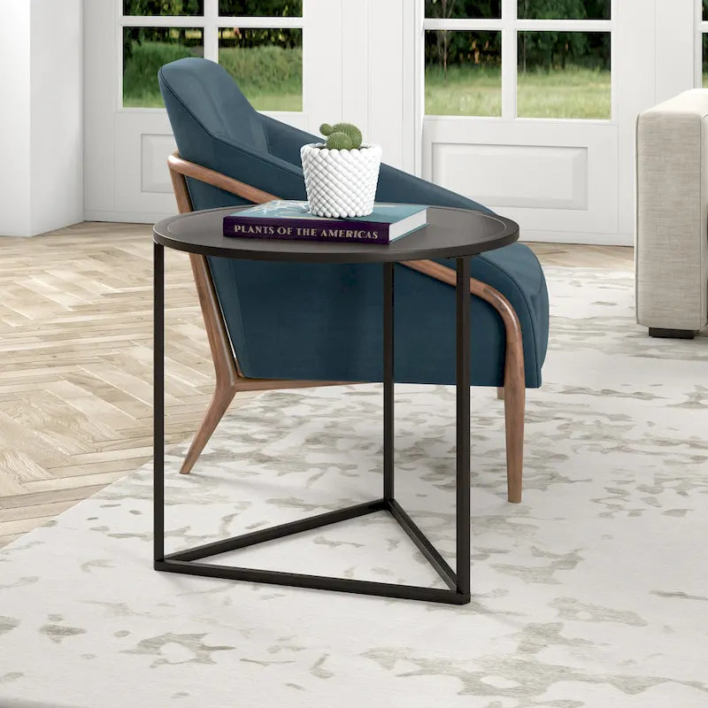 Table d'appoint ronde de 24 po de largeur
