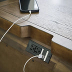 Table de chevet marron clair