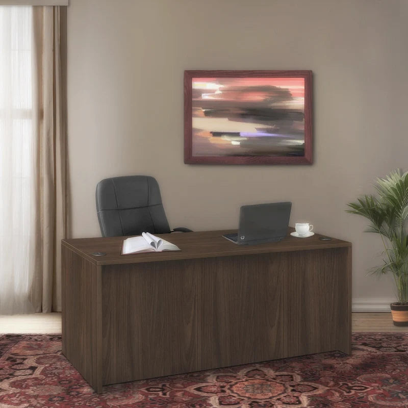 Bureau à un piédestal de 66 pouces