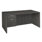 Bureau à un piédestal de 66 pouces