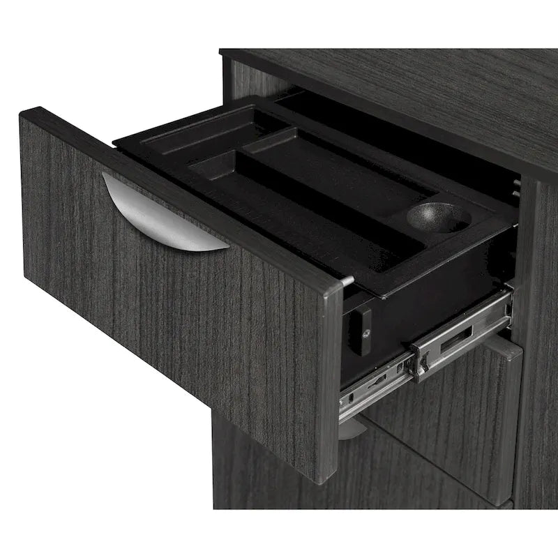 Bureau à un piédestal de 66 pouces
