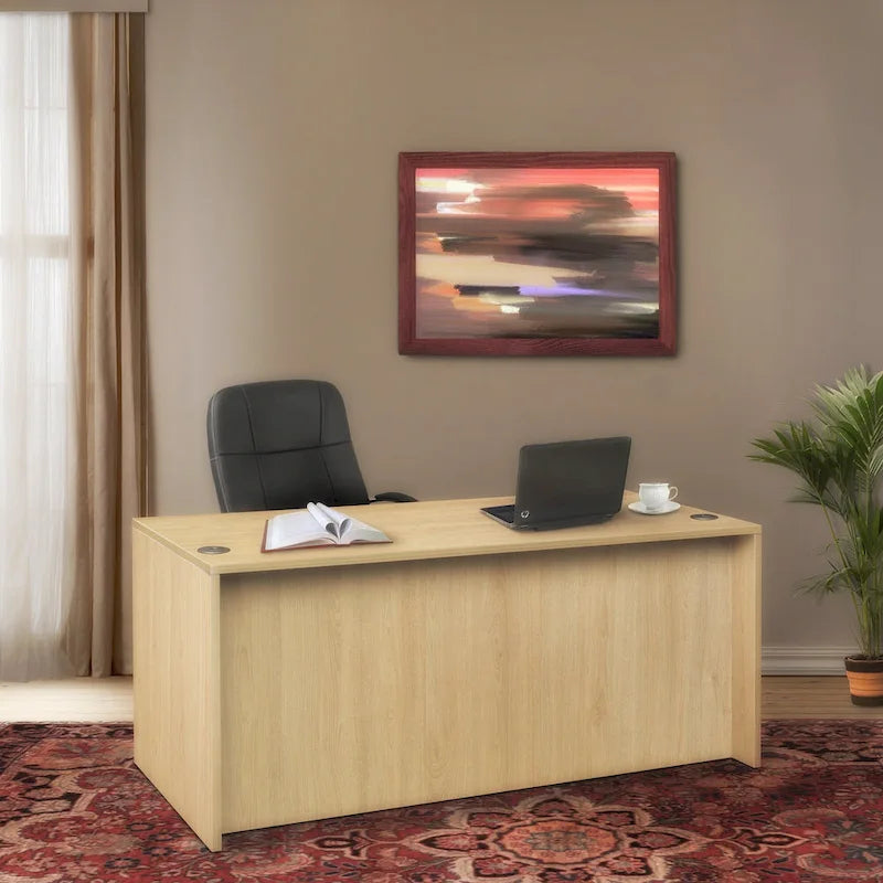 Bureau à un piédestal de 66 pouces