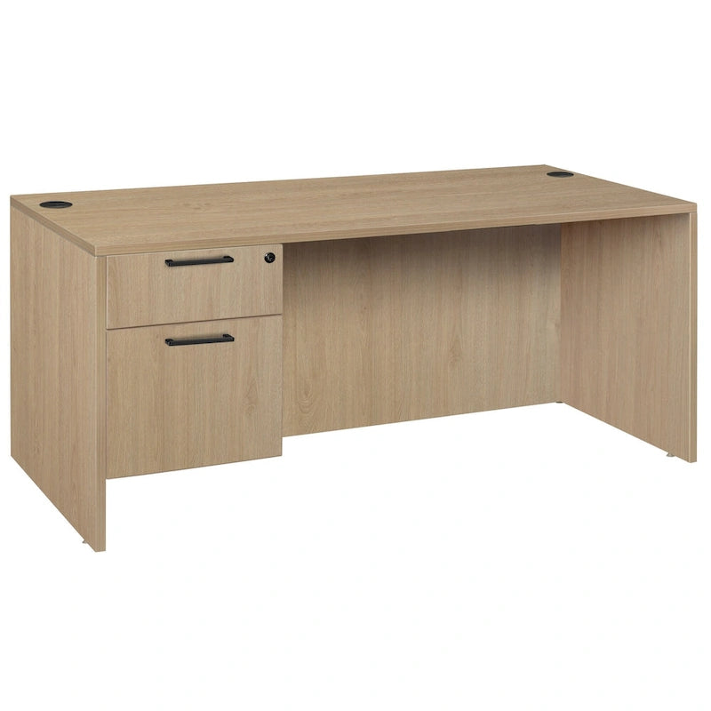 Bureau à un piédestal de 66 pouces