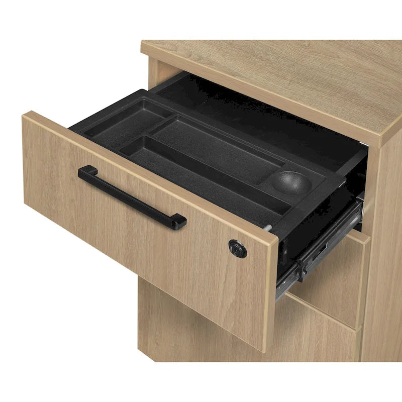 Bureau à un piédestal de 66 pouces