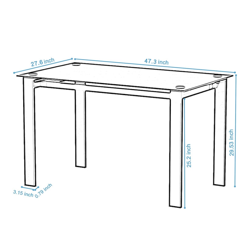 Ensemble table et 5 chaises de salle à manger