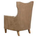 Fauteuil à motif animalier et couleurs neutres et aérées