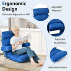 Fauteuil canapé pliant réglable avec dossier inclinable en 6 positions – 80 x 72,4 x 75 cm