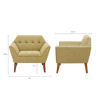 Chaise longueFauteuil d'appoint moderne, pour salon, chambre à coucher, studio, chaises de salon confortables pour la lecture