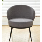 Fauteuil d'appoint de salon en velours, style milieu de siècle