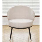 Fauteuil d'appoint de salon en velours, style milieu de siècle