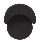Fauteuil d'appoint de salon en velours, style milieu de siècle