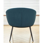 Fauteuil d'appoint de salon en velours, style milieu de siècle