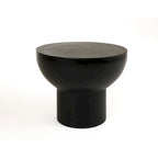 Table d'appoint moderne en béton noir