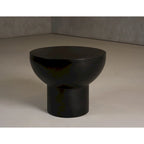 Table d'appoint moderne en béton noir