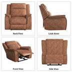Fauteuil inclinable manuel avec coussins moelleux et confortables