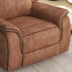 Fauteuil inclinable manuel avec coussins moelleux et confortables