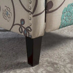 Fauteuils inclinables en tissu traditionnels avec bordure cloutée