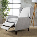 Fauteuils inclinables en tissu traditionnels avec bordure cloutée