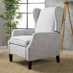 Fauteuils inclinables en tissu traditionnels avec bordure cloutée