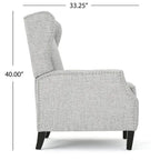 Fauteuils inclinables en tissu traditionnels avec bordure cloutée