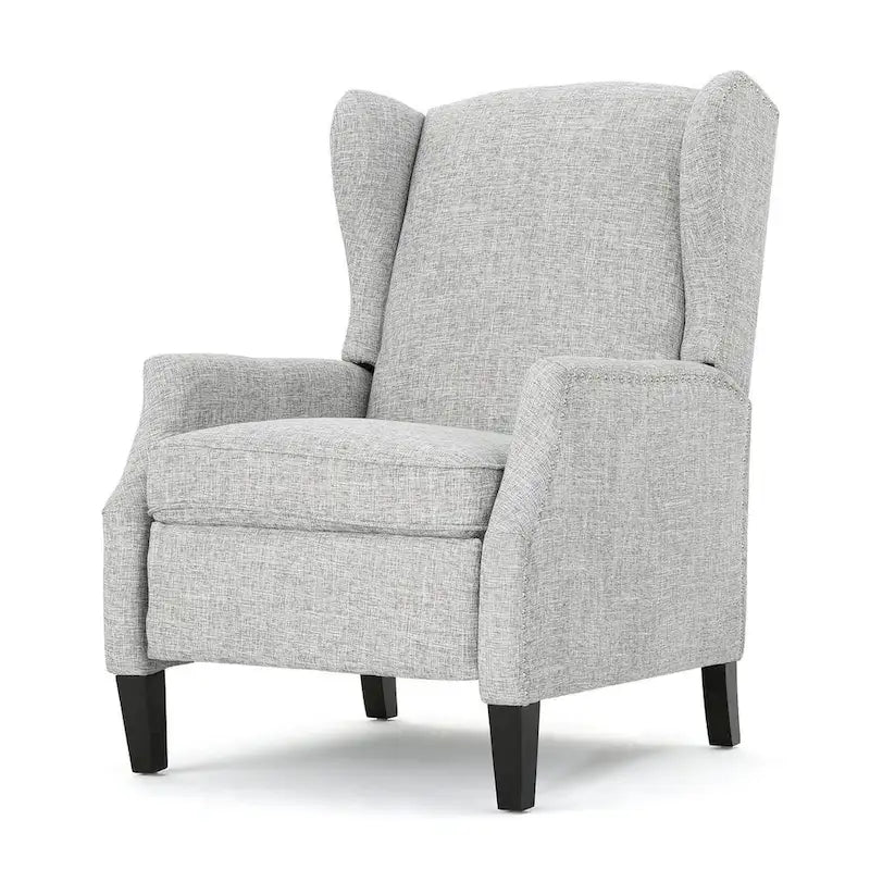 Fauteuils inclinables en tissu traditionnels avec bordure cloutée