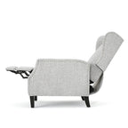 Fauteuils inclinables en tissu traditionnels avec bordure cloutée
