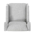 Fauteuils inclinables en tissu traditionnels avec bordure cloutée