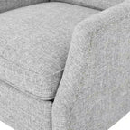Fauteuils inclinables en tissu traditionnels avec bordure cloutée