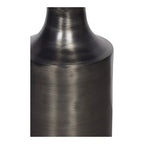 Table d'appoint Art déco en aluminium poli – 14,5L x 14,5P x 21H