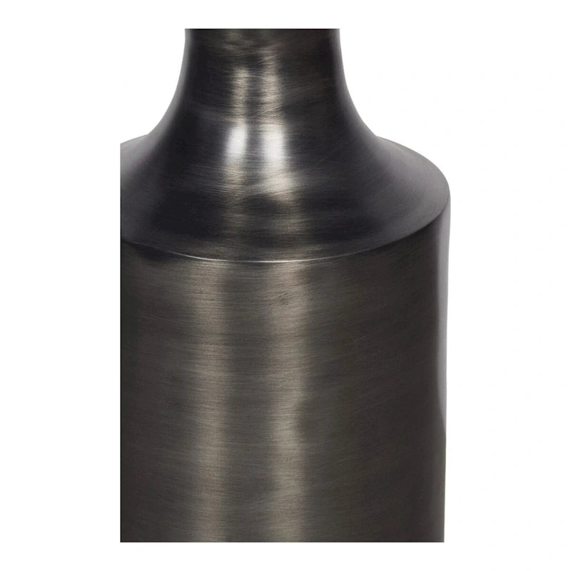 Table d'appoint Art déco en aluminium poli – 14,5L x 14,5P x 21H