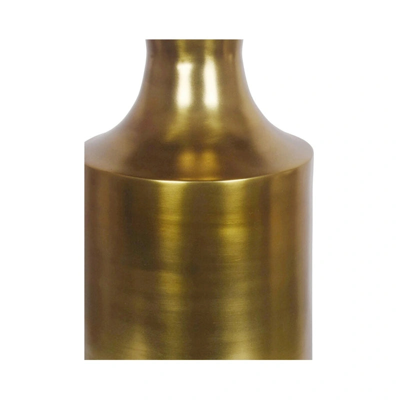 Table d'appoint Art déco en aluminium poli – 14,5L x 14,5P x 21H