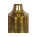 Table d'appoint Art déco en aluminium poli – 14,5L x 14,5P x 21H