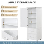 Meuble de rangement haut de salle de bain, Meuble de rangement sur pied
